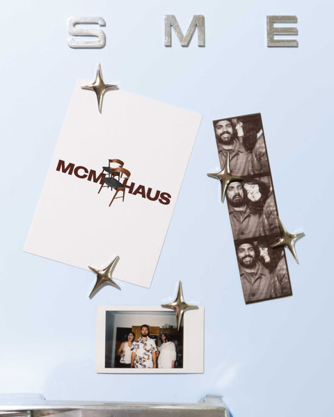 Metal Star Fridge Magnets Set of 3