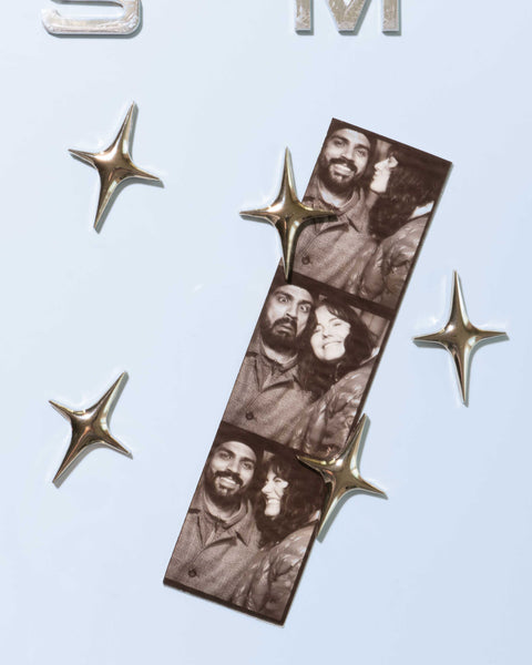 Metal Star Fridge Magnets Set of 3