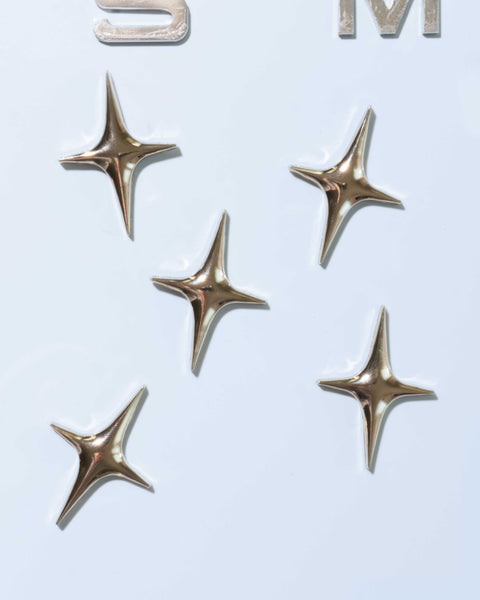 Metal Star Fridge Magnets Set of 3