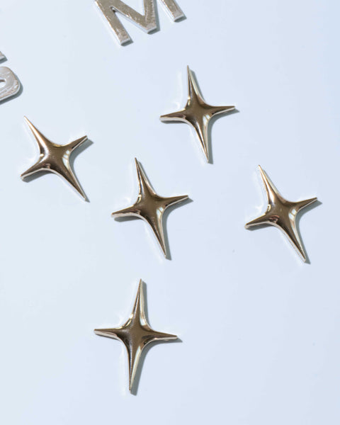 Metal Star Fridge Magnets Set of 3