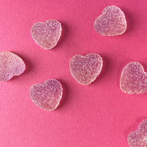 Gummy Sugar Heart Shoe Charms | Gummies Sweets Candy Hearts Charm for Shoes