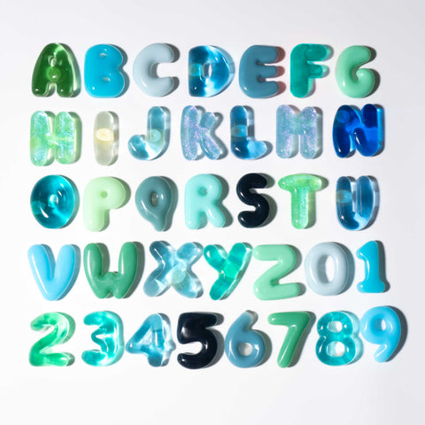Customisable Bubble Letter Bogg Bag Charms