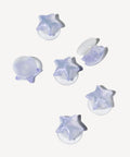 Mini Glitter Star Shoe Charms in Purple