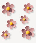 Dusk Pink Multi Size Flowers Shoe Charms Set