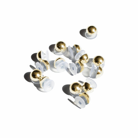 Pearl Shoe Charms in Gold Chrome
