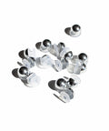Pearl Shoe Charms in Silver Chrome