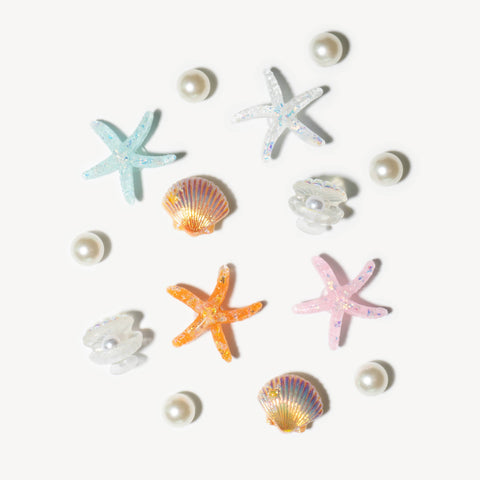 Under the Sea Set of Shoe Charms